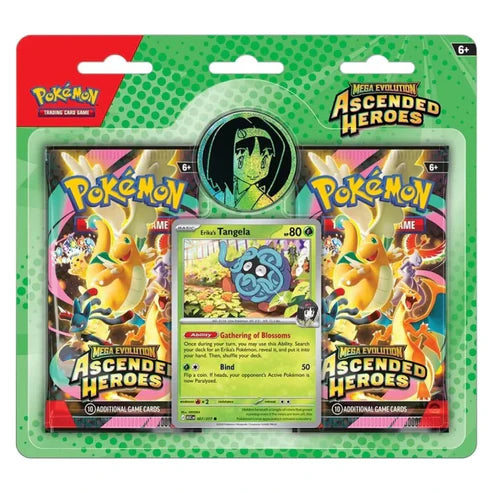 Pokémon Mega Evolution: Ascended Heroes Collection Blister (Erika) (2 Pack) (ENG)