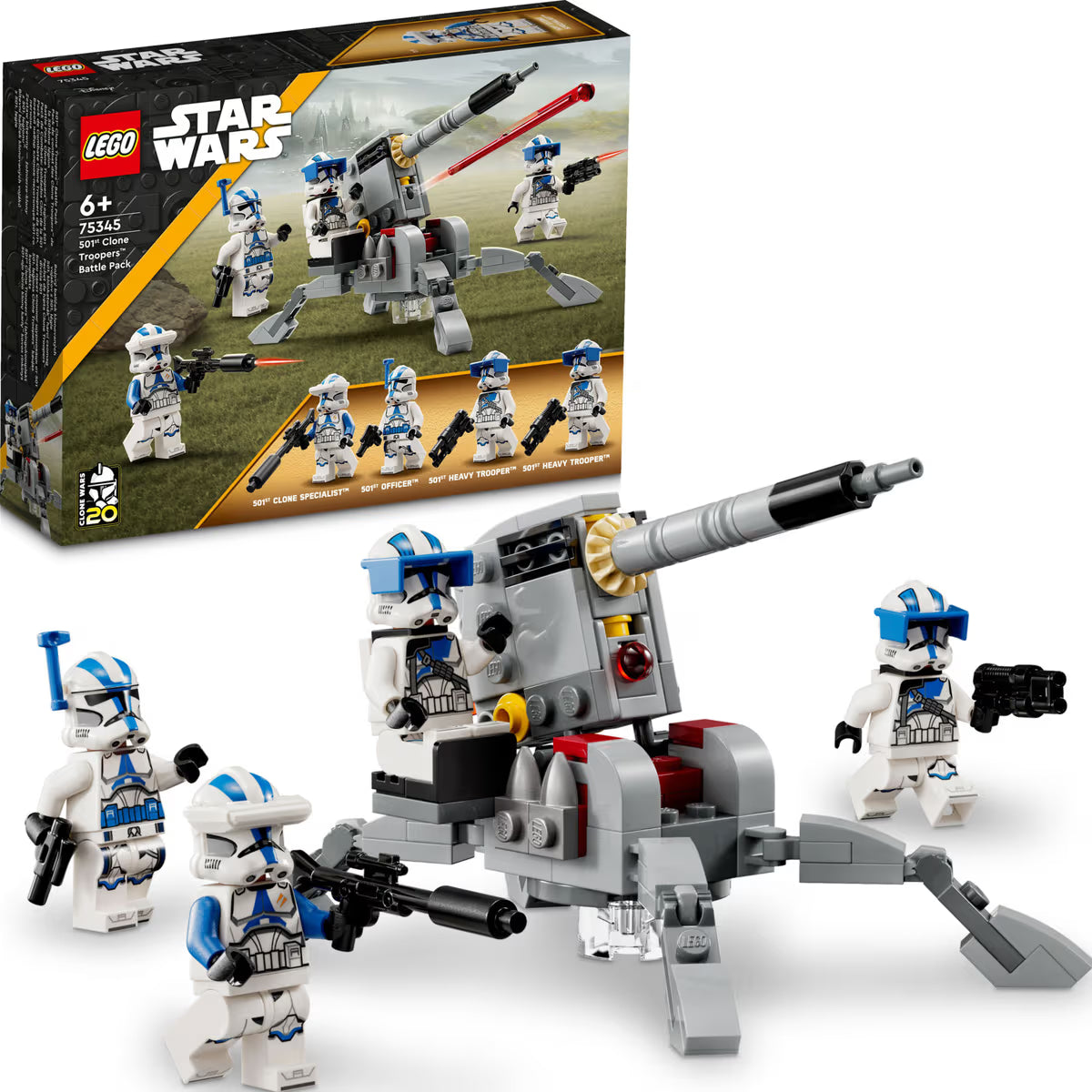 75345 LEGO Star Wars The Clone Wars 501st Clone Troopers Battle Pack
