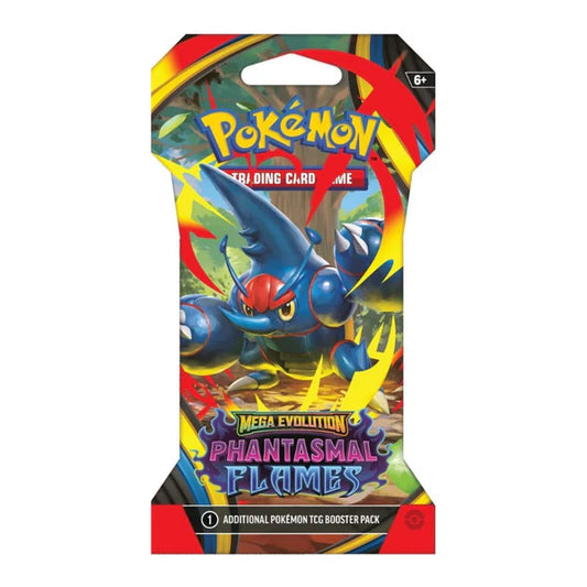 Pokémon Mega Evolution: Phantasmal Flames Sleeved Booster Pack (10 Kort) (ENG)