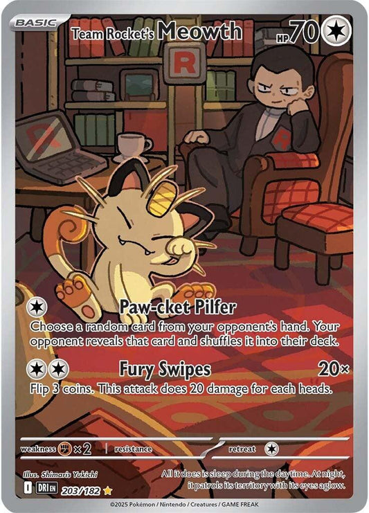 Team Rocket's Meowth DRI EN 203/182