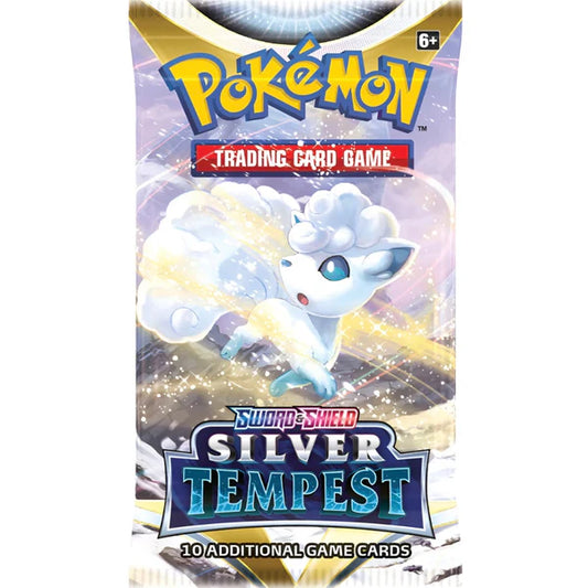 Pokémon Sword & Shield: Silver Tempest Booster Pack (10 Kort) (ENG)
