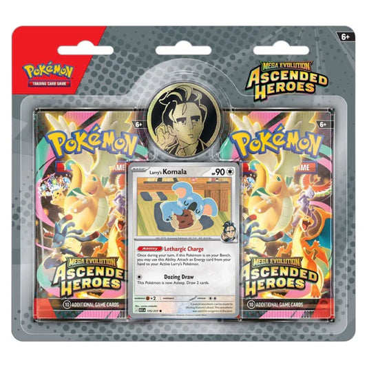 Pokémon Mega Evolution: Ascended Heroes Collection Blister (Larry) (2 Pack) (ENG)