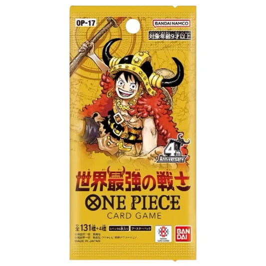 One Piece: (OP 17) World’s Strongest Warriors Booster Pack (6 Kort) (JP)