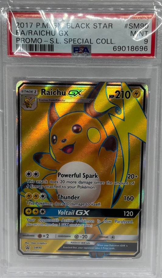 PSA 9 Raichu SM Black Star Promo 2017