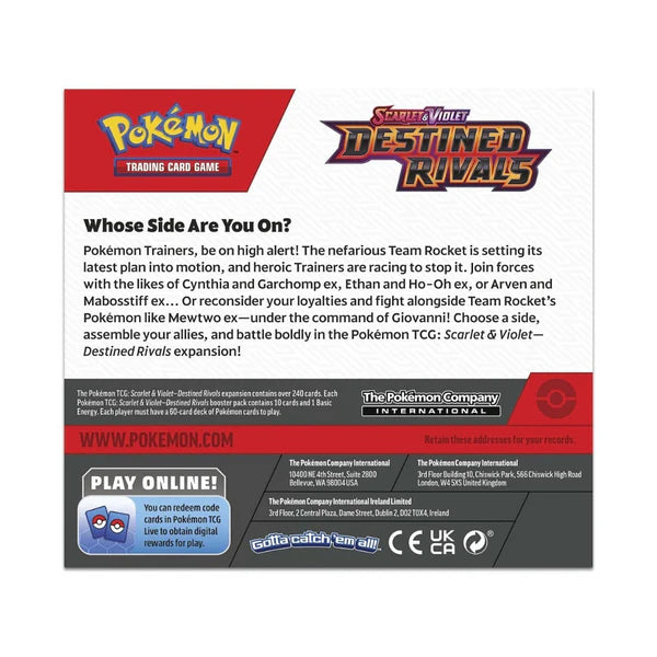 Pokémon Scarlet & Violet: Destined Rivals Booster Display (36 Pack) (ENG)
