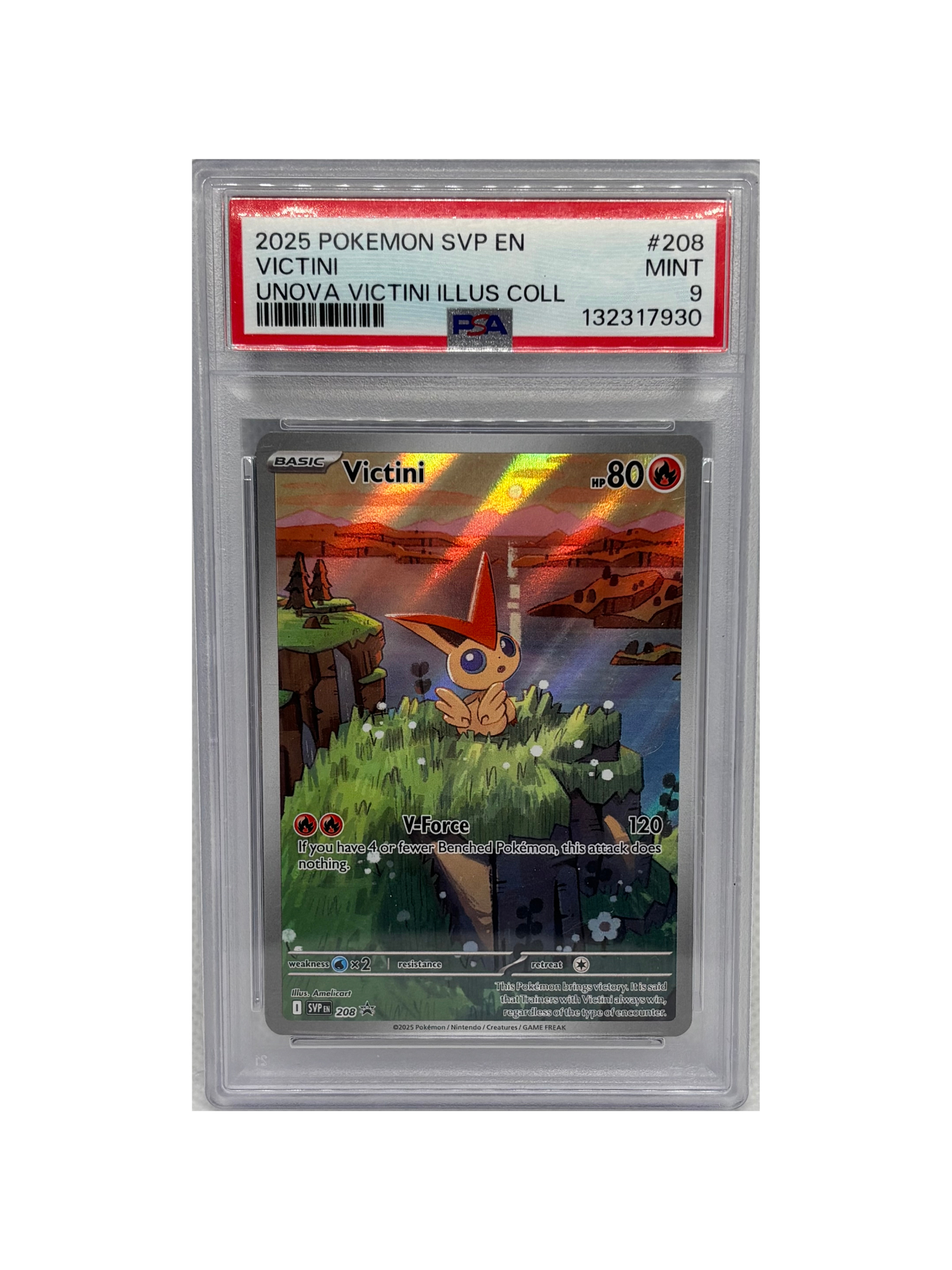 PSA 9 Victini Promo 208