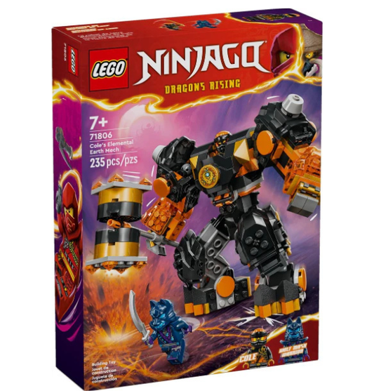 LEGO Ninjago Cole's Elemental Earth Mech 71806