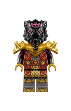 Lord Ras - Dark Red Robe, Pearl Gold Shoulder Armor njo812