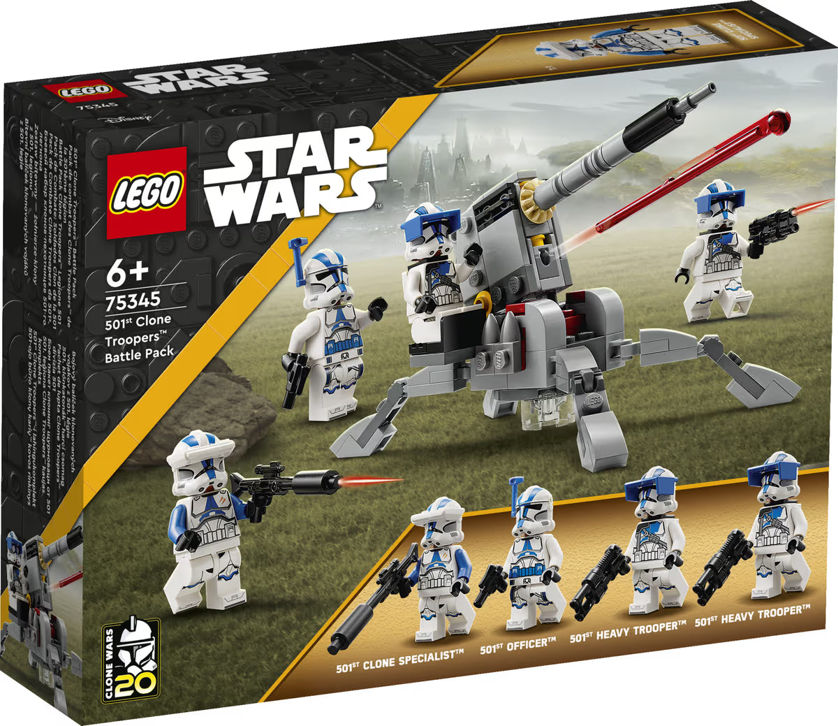 75345 LEGO Star Wars The Clone Wars 501st Clone Troopers Battle Pack