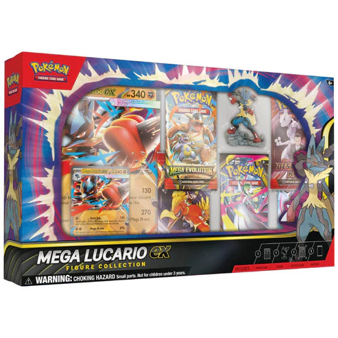 Pokémon Mega Evolution: Mega Lucario ex Figure Collection Box (5 Pack) (ENG)