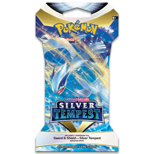 Pokémon Sword & Shield: Silver Tempest Sleeved Booster Pack (10 kort)